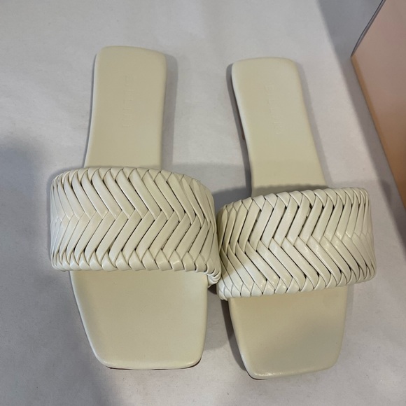 BILLINI | FEVA WOVEN SLIDES SANDALS | BONE - Picture 5 of 9